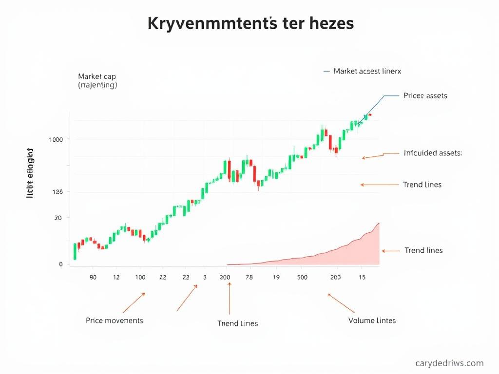 Components of a Crypto Market Index Chart with labeled elements Components of a Crypto Market Index Chart with labeled elements